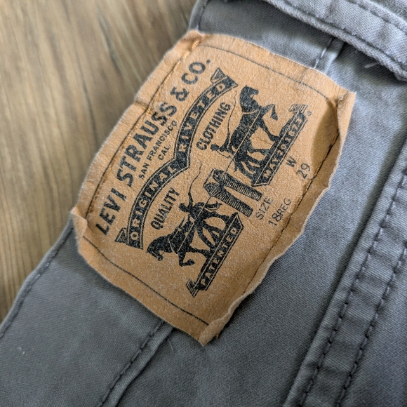 Gray Levi Strauss 511 Slim Denim Shorts 18 Reg 29W Mens Boys - Picture 3 of 12